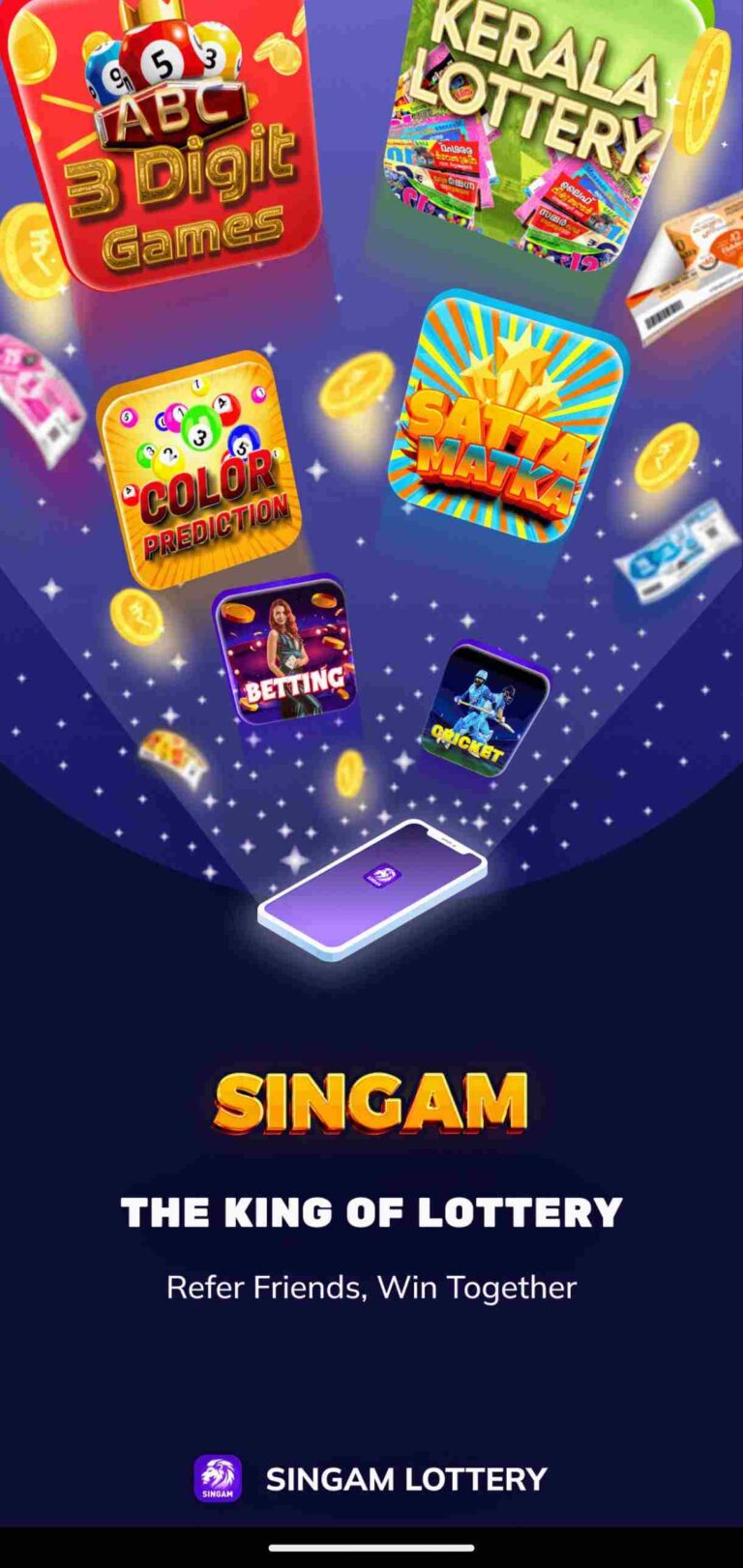 Singam lottery app